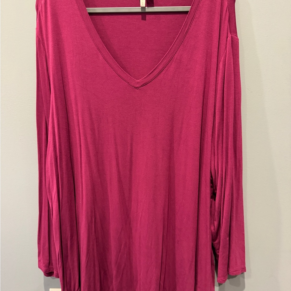 Cato Women's V-Neck Pink Top